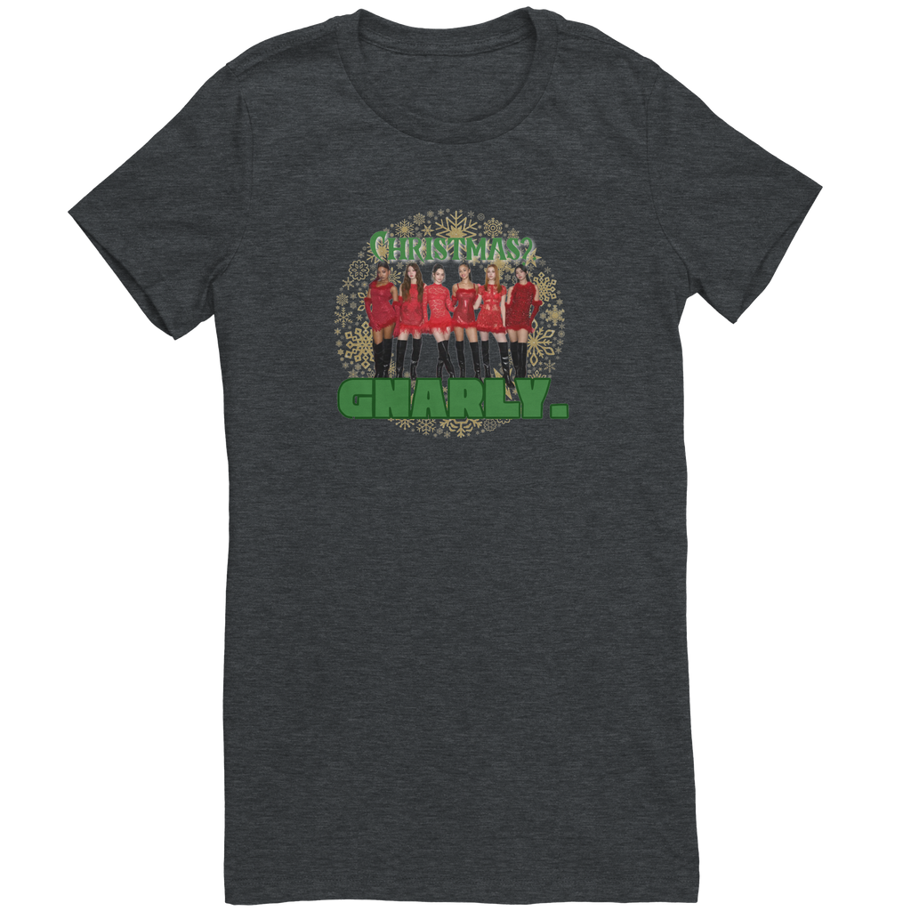 Christmas_Gnarly_Fitted_Katseye_Tee___Dark_Grey_Heather_Mockup.png