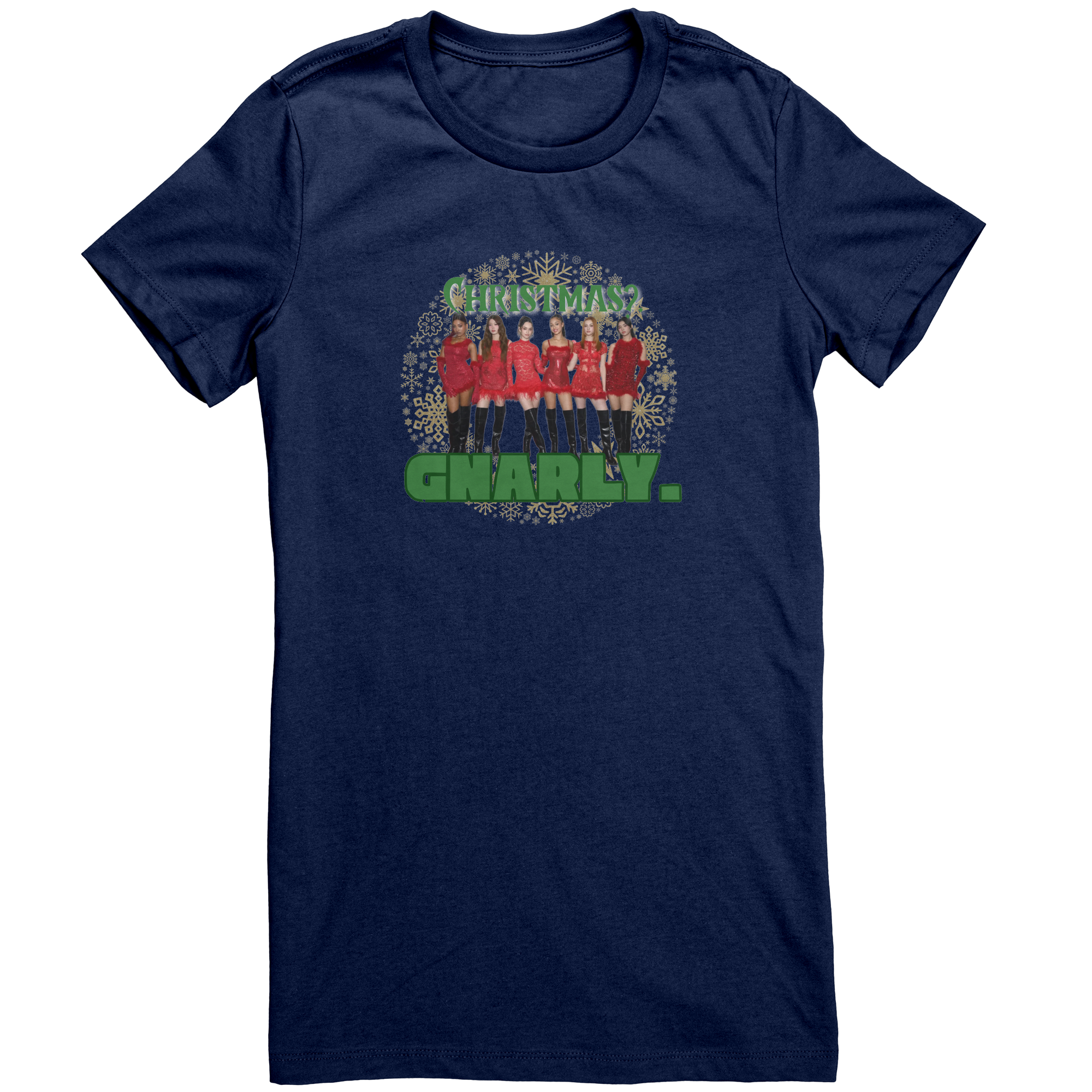 Christmas_Gnarly_Fitted_Katseye_Tee___Navy_Mockup.png