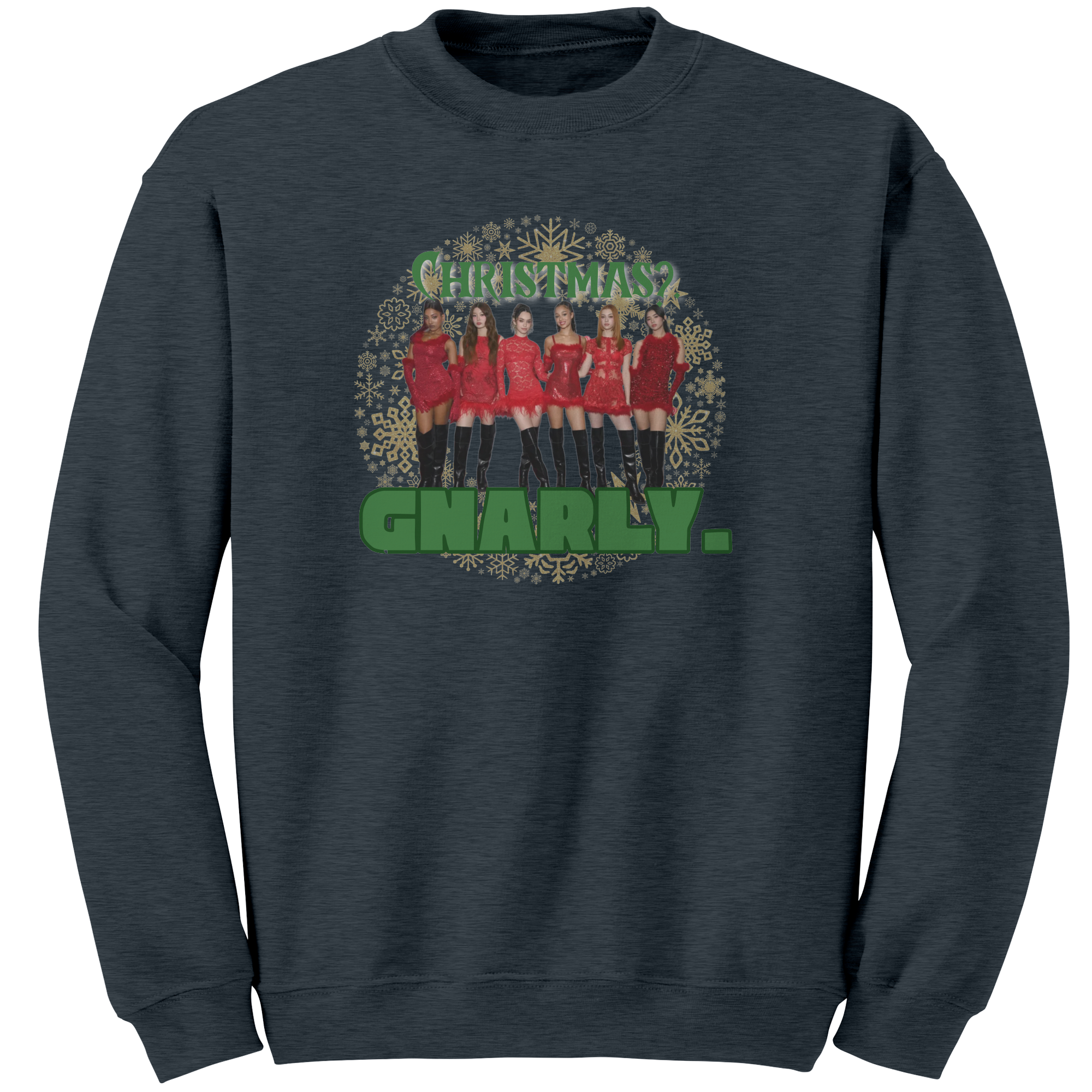 Christmas_Gnarly_Katseye_Sweatshirt___Dark_Heather_Mockup.png