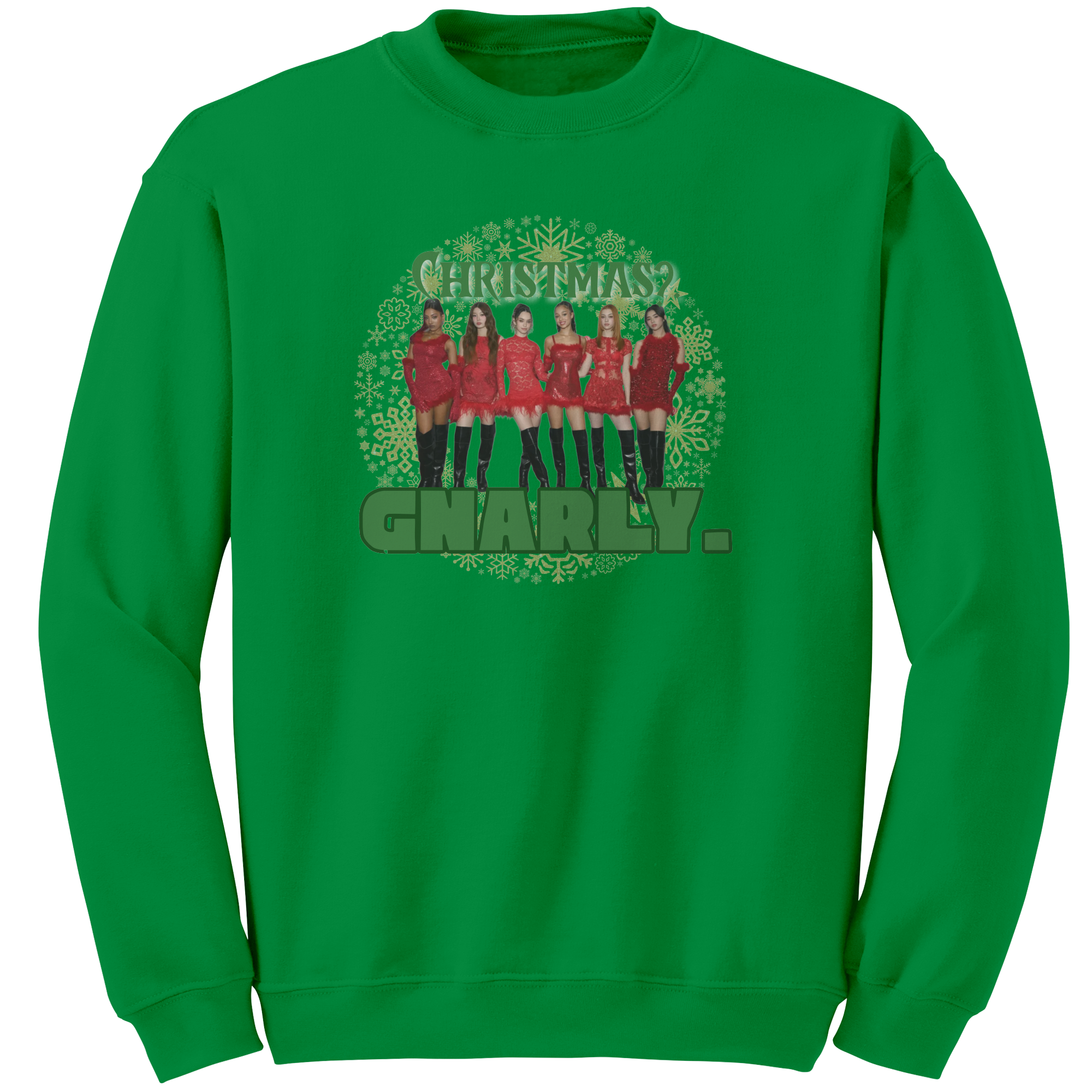 Christmas_Gnarly_Katseye_Sweatshirt___Irish_Green_Mockup.png