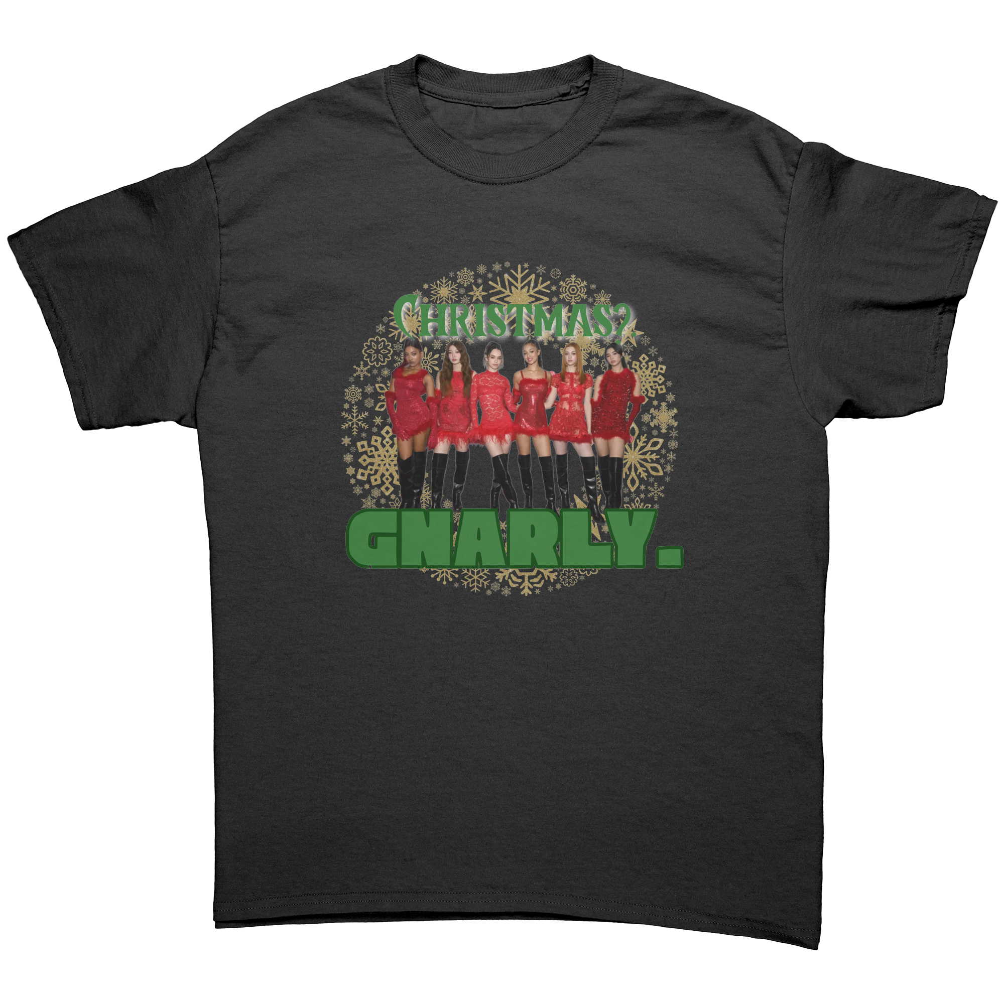Christmas_Gnarly_Katseye_T-Shirt__Kpo_Black_Front_Mockup.png