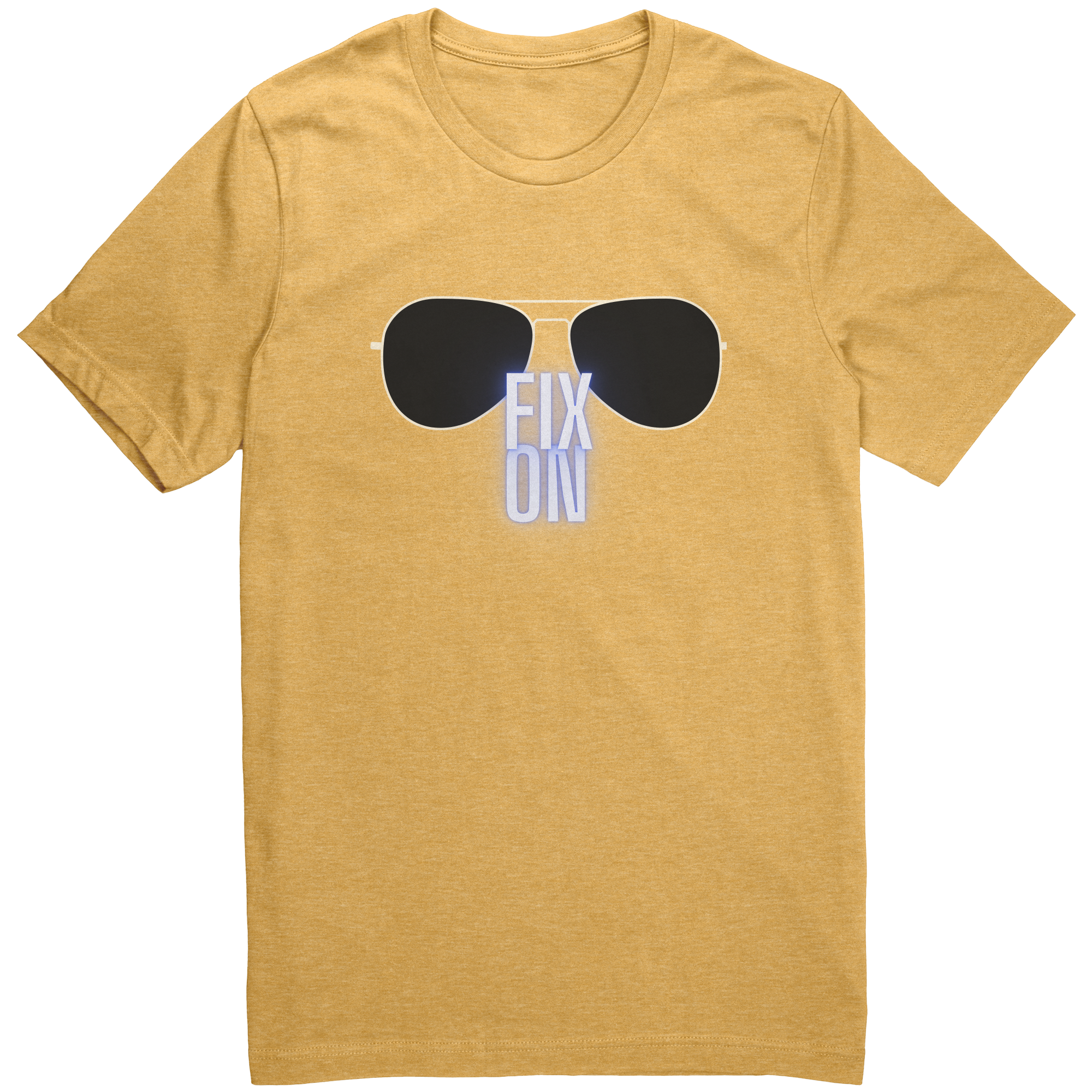Fix_On_Mingi_Tshirt_Heather_Yellow_Gold_Front_Mockup.png