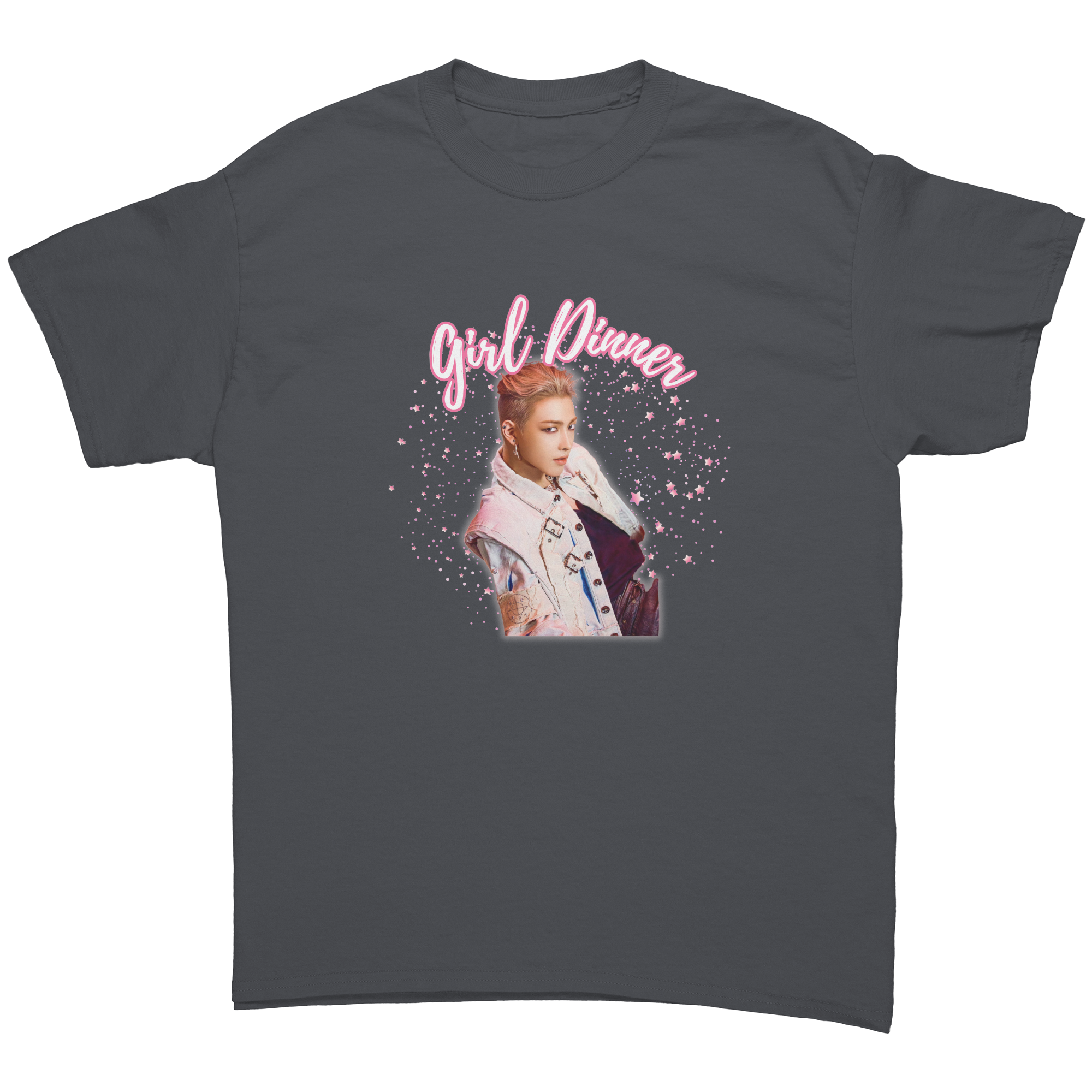 Hongjoong_Girl_Dinner_Shirt__ATEEZ_Kp_Charcoal_Front_Mockup.png