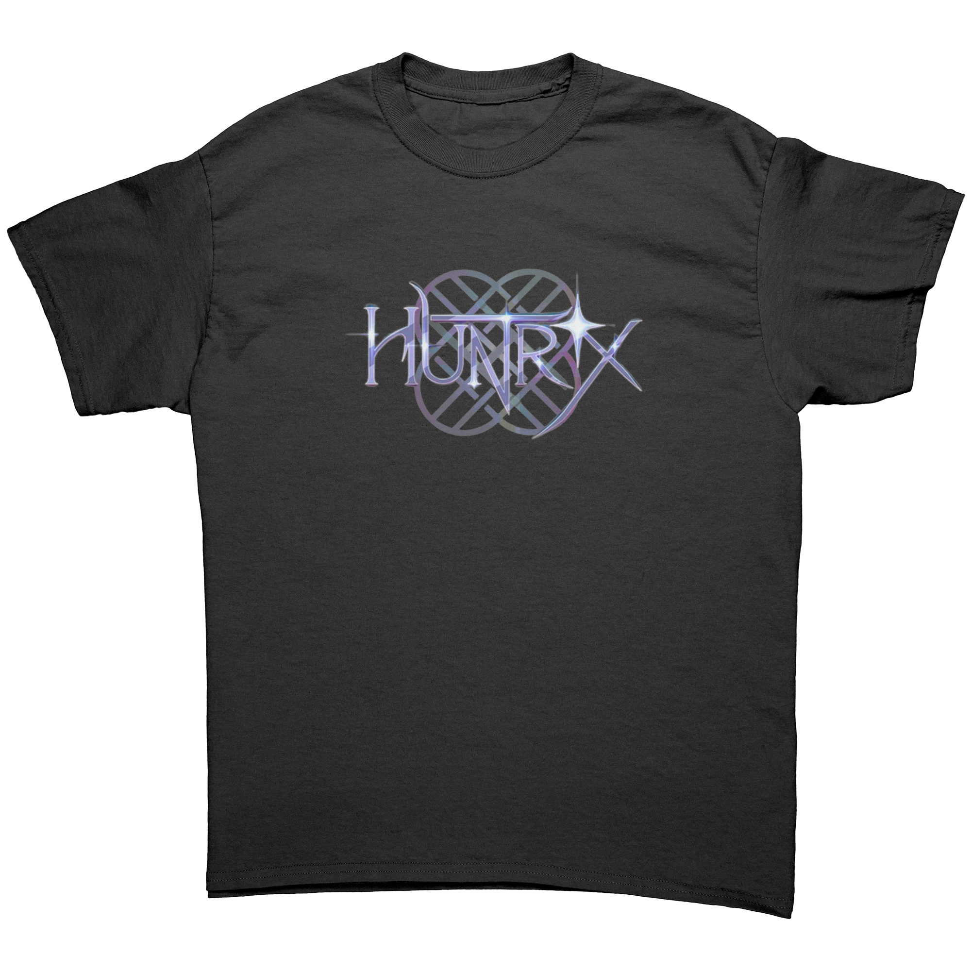 Huntrix_T-Shirt__Futuristic_Demon_Hun_Black_Front_Mockup.png