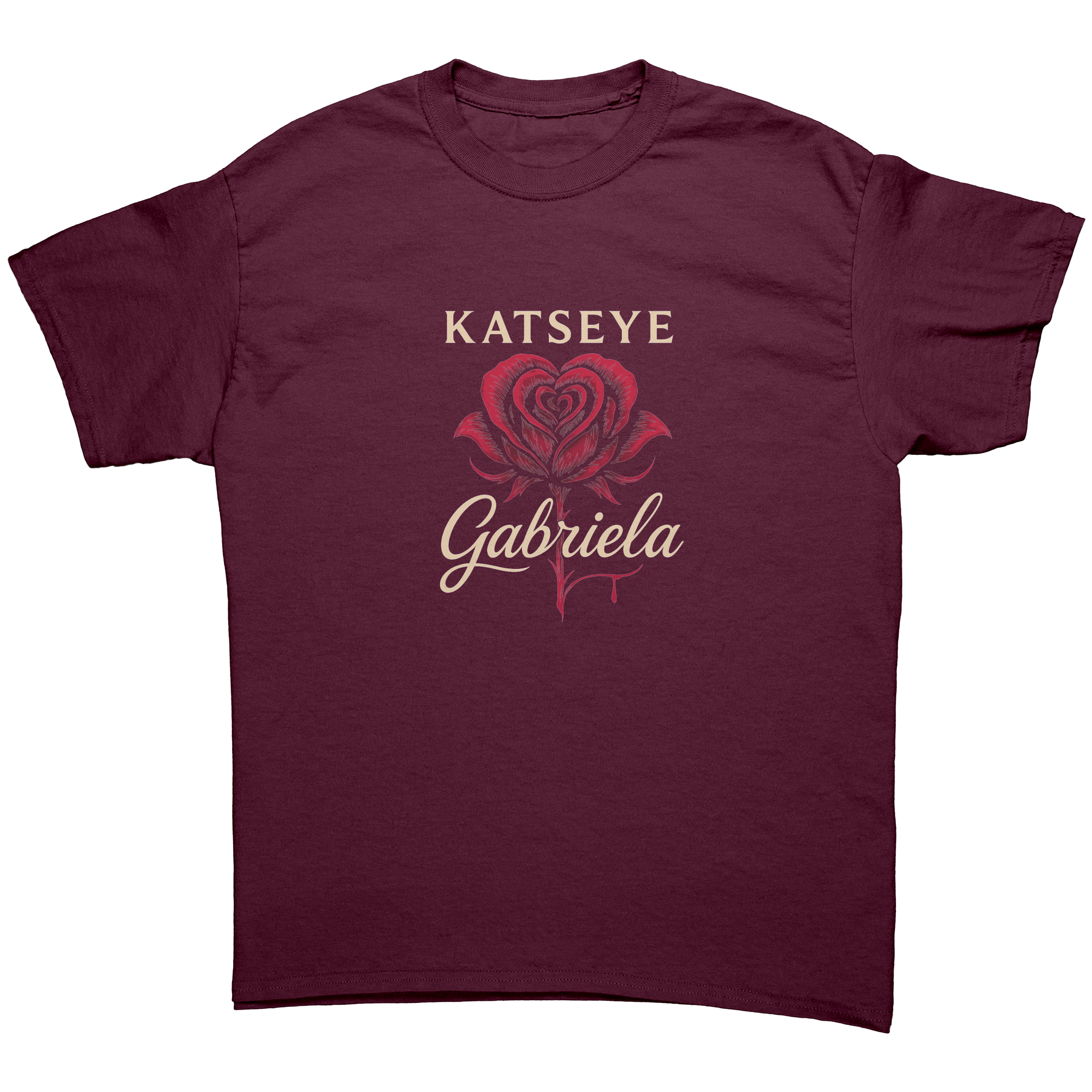 Katseye_Gabriela_Rose_Tee__Dramatic_R_Maroon_Front_Mockup.png