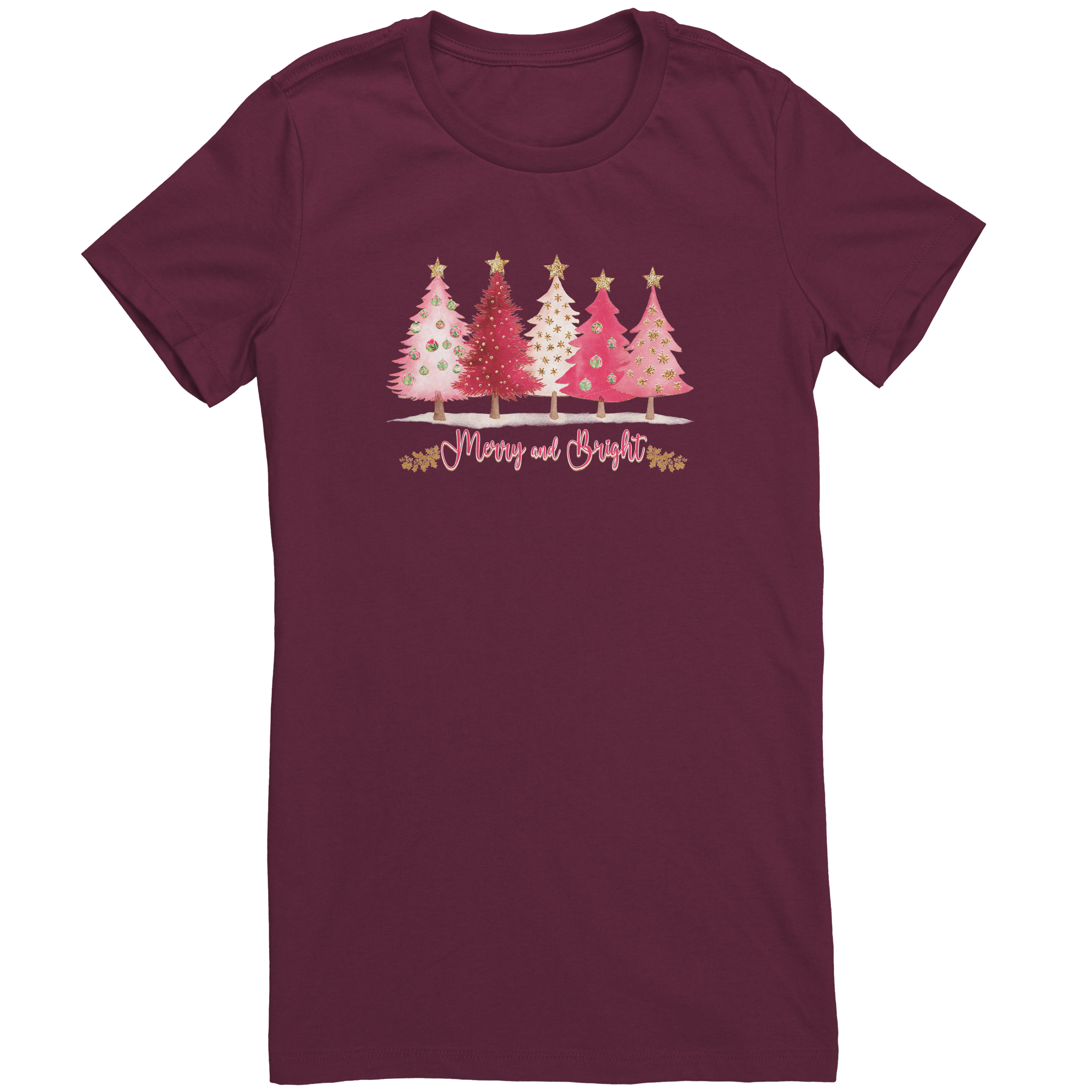Merry_and_Bright_Christmas_T-Shirt__Pin_Maroon_Mockup.png