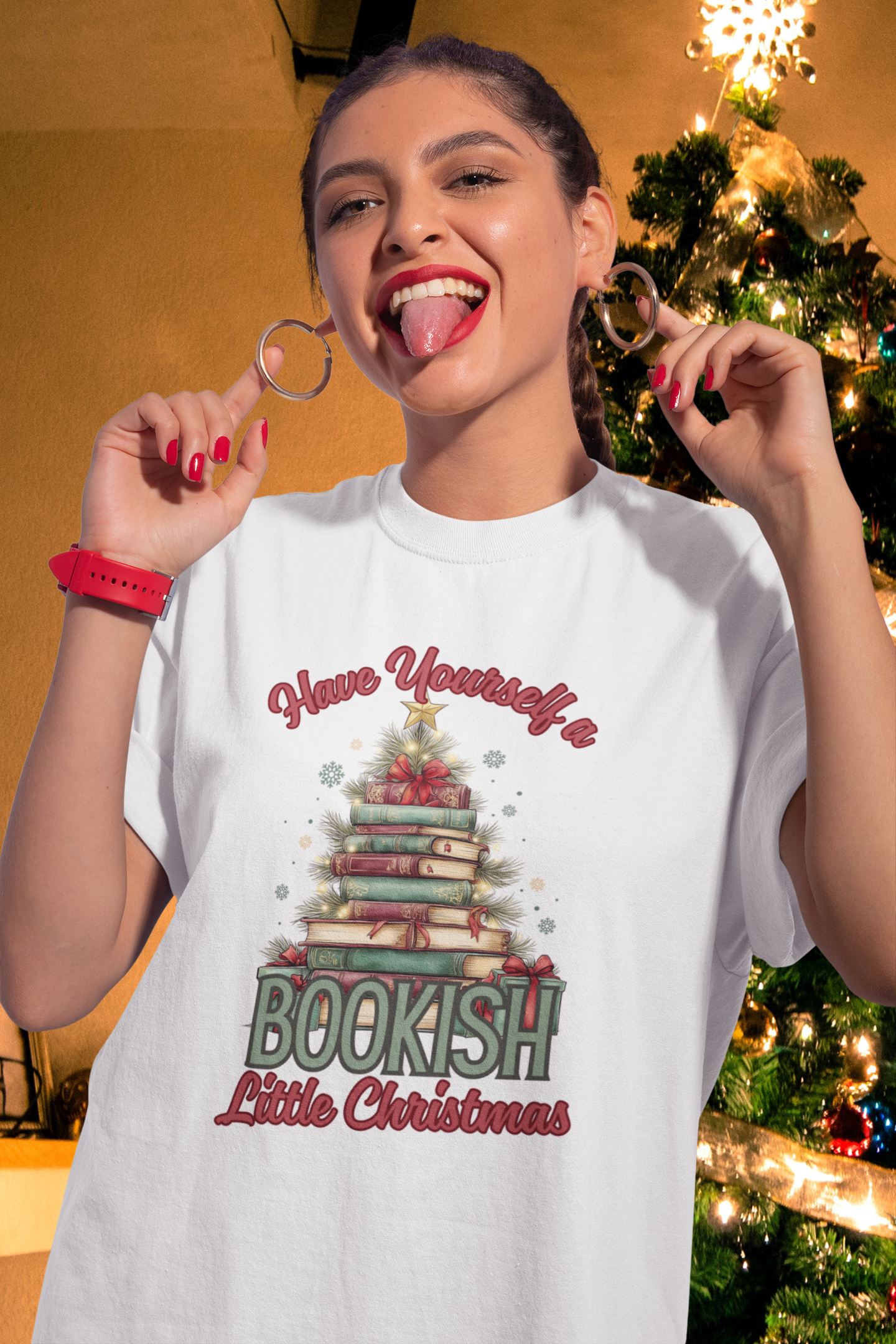 Have Yourself a Bookish Little Christmas Shirt | Cozy Holiday Tee for Readers