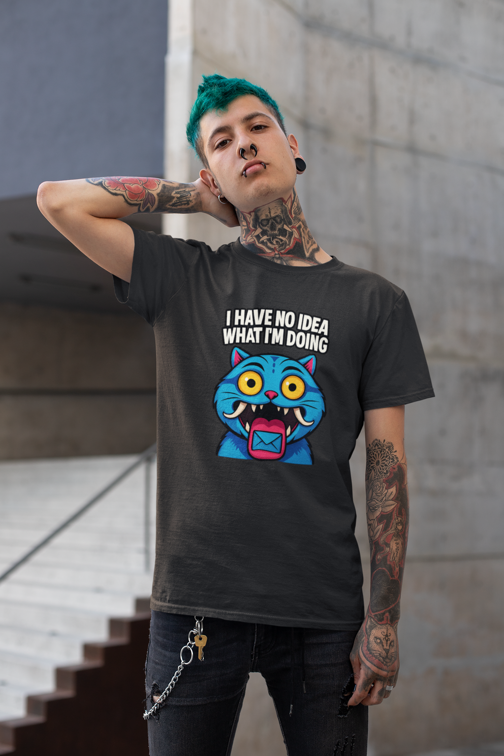 Derpy Tiger “I Have No Idea What I’m Doing” T-Shirt | K-Pop Demon Hunters Tee