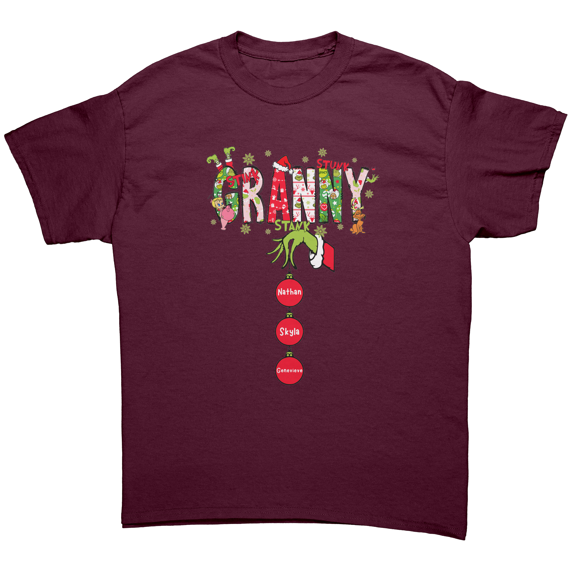 granny_grinch_tee_Maroon_Front_Mockup.png
