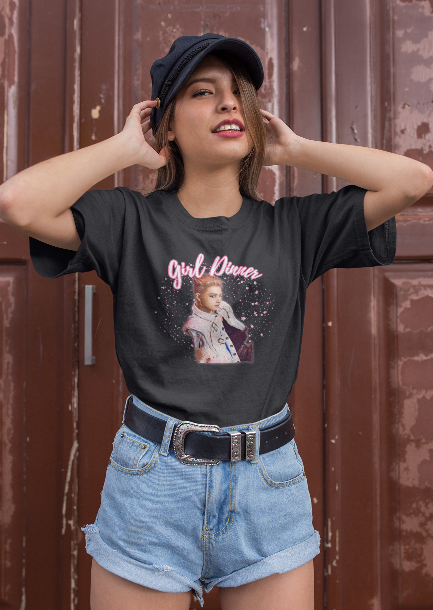 Hongjoong Girl Dinner Shirt – ATEEZ Kpop Tee for ATINY Fans