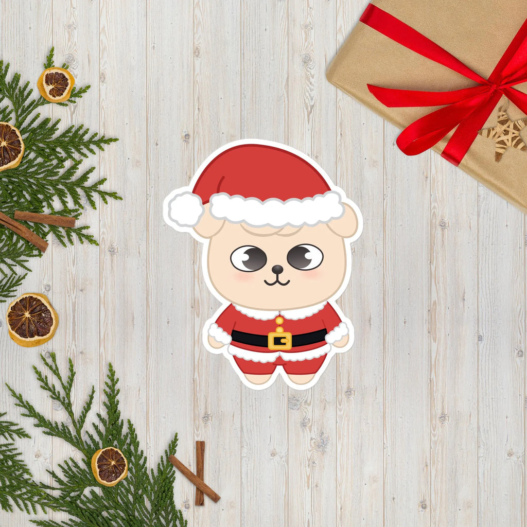 PuppyM Santa Sticker • SKZOO Christmas Puppy • Seungmin Holiday Vinyl Sticker