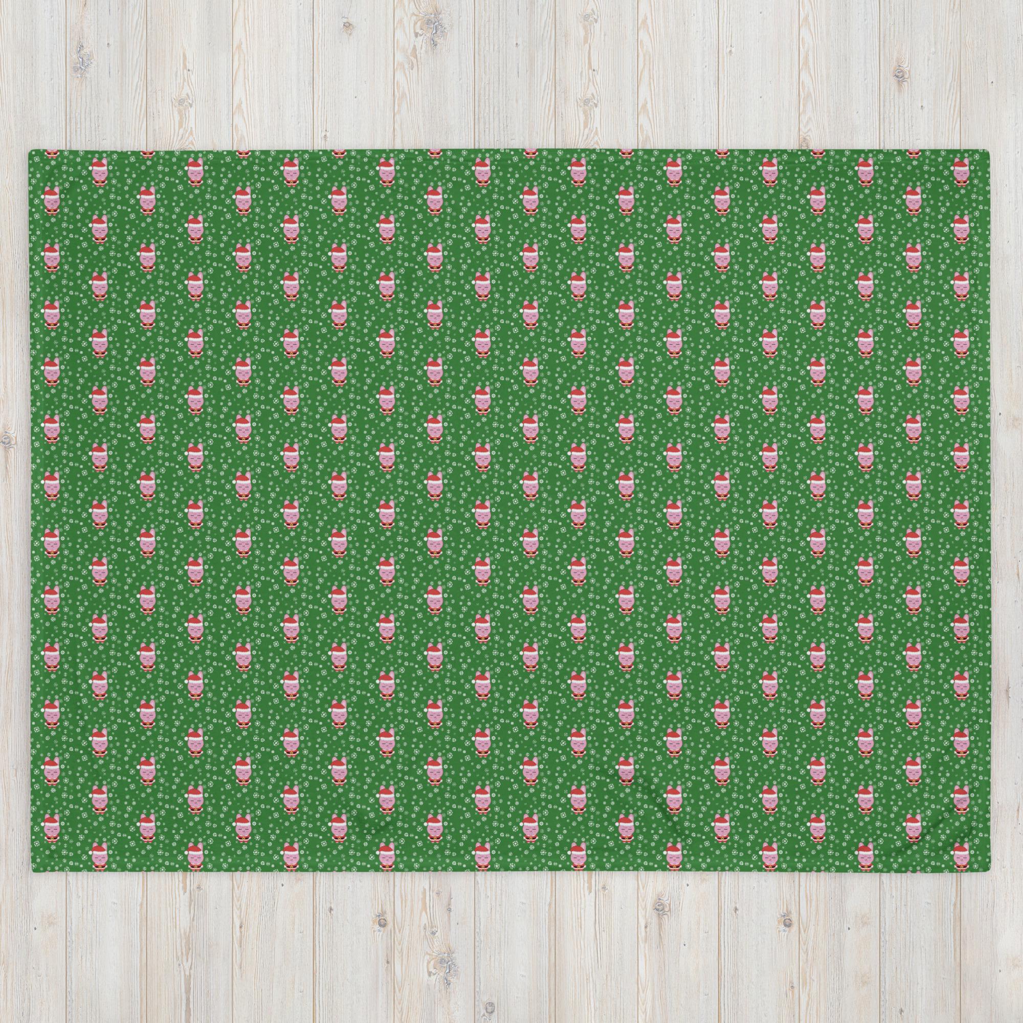 Dwaekki Santa Blanket – SKZOO Christmas Blanket – Cozy Holiday K-Pop Throw