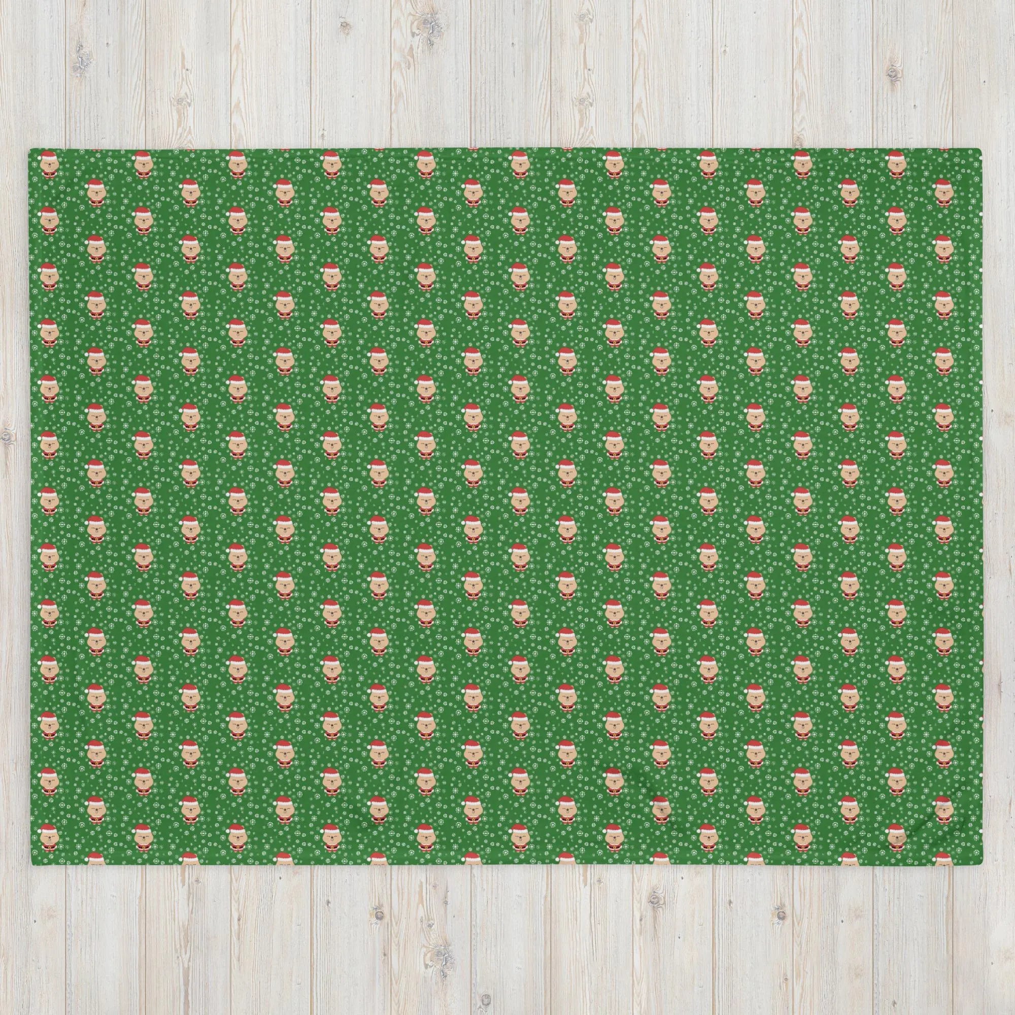 Han Quokka Santa Blanket – SKZOO Christmas Blanket – Cozy Holiday K-Pop Throw