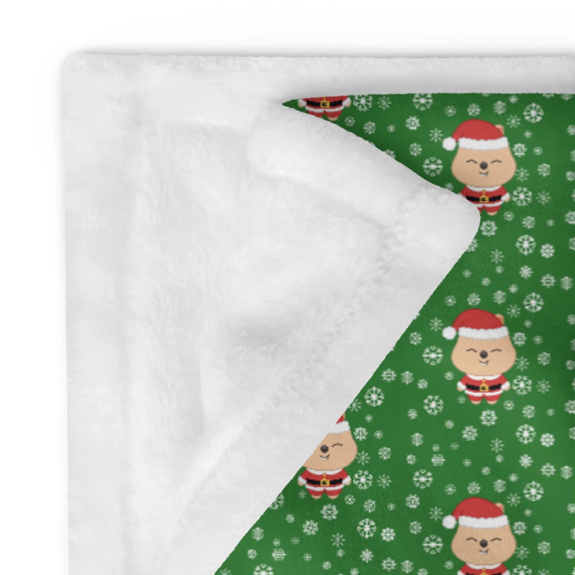 Han Quokka Santa Blanket – SKZOO Christmas Blanket – Cozy Holiday K-Pop Throw