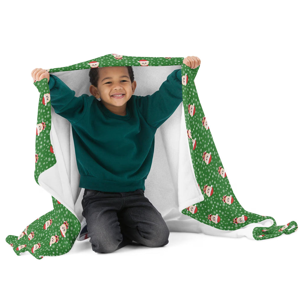 PuppyM Santa Blanket – SKZOO Christmas Blanket – Seungmin Holiday K-Pop Throw