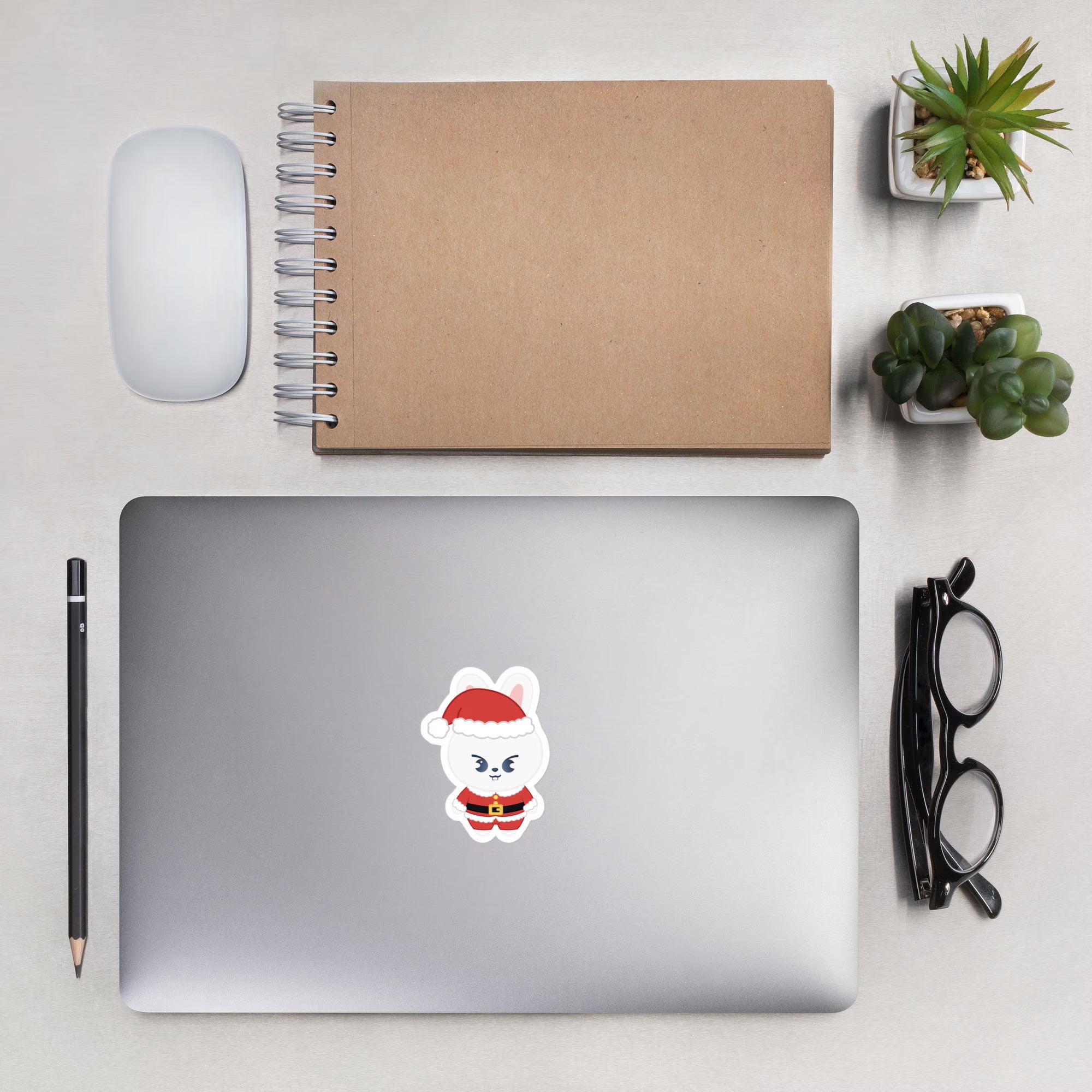 Leebit Santa Sticker • SKZOO Lee Know Christmas Vinyl Decal