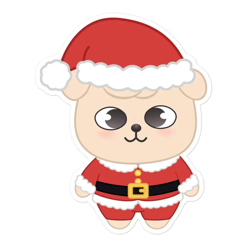 PuppyM Santa Sticker • SKZOO Christmas Puppy • Seungmin Holiday Vinyl Sticker