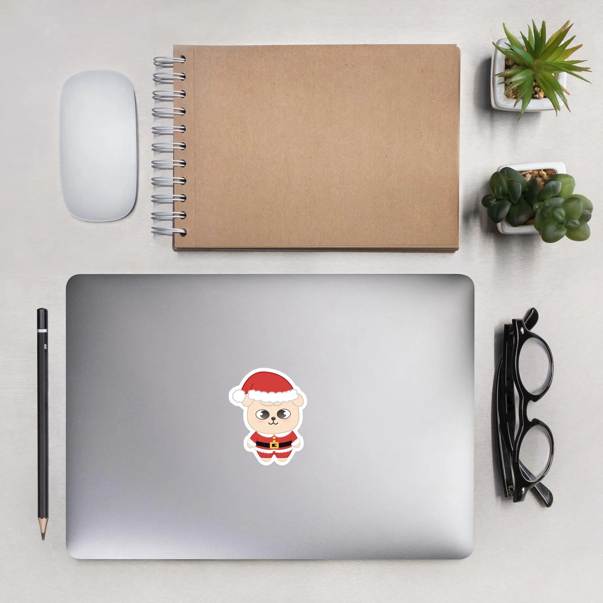 PuppyM Santa Sticker • SKZOO Christmas Puppy • Seungmin Holiday Vinyl Sticker