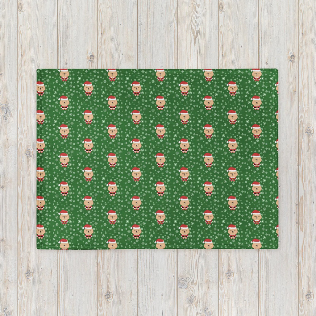 Han Quokka Santa Blanket – SKZOO Christmas Blanket – Cozy Holiday K-Pop Throw