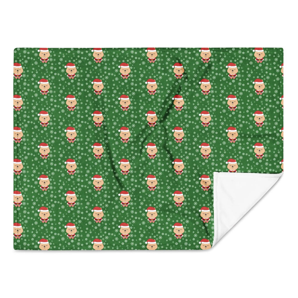 Han Quokka Santa Blanket – SKZOO Christmas Blanket – Cozy Holiday K-Pop Throw