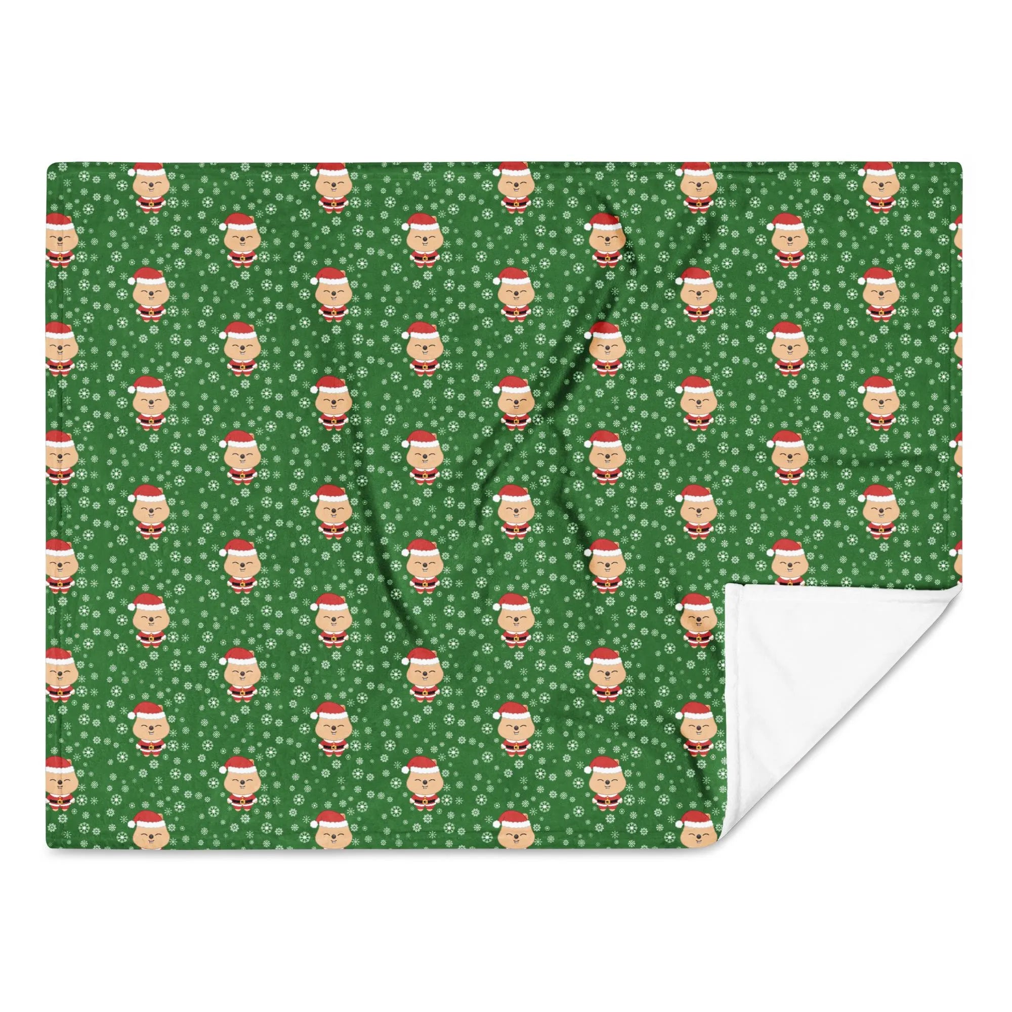 Han Quokka Santa Blanket – SKZOO Christmas Blanket – Cozy Holiday K-Pop Throw