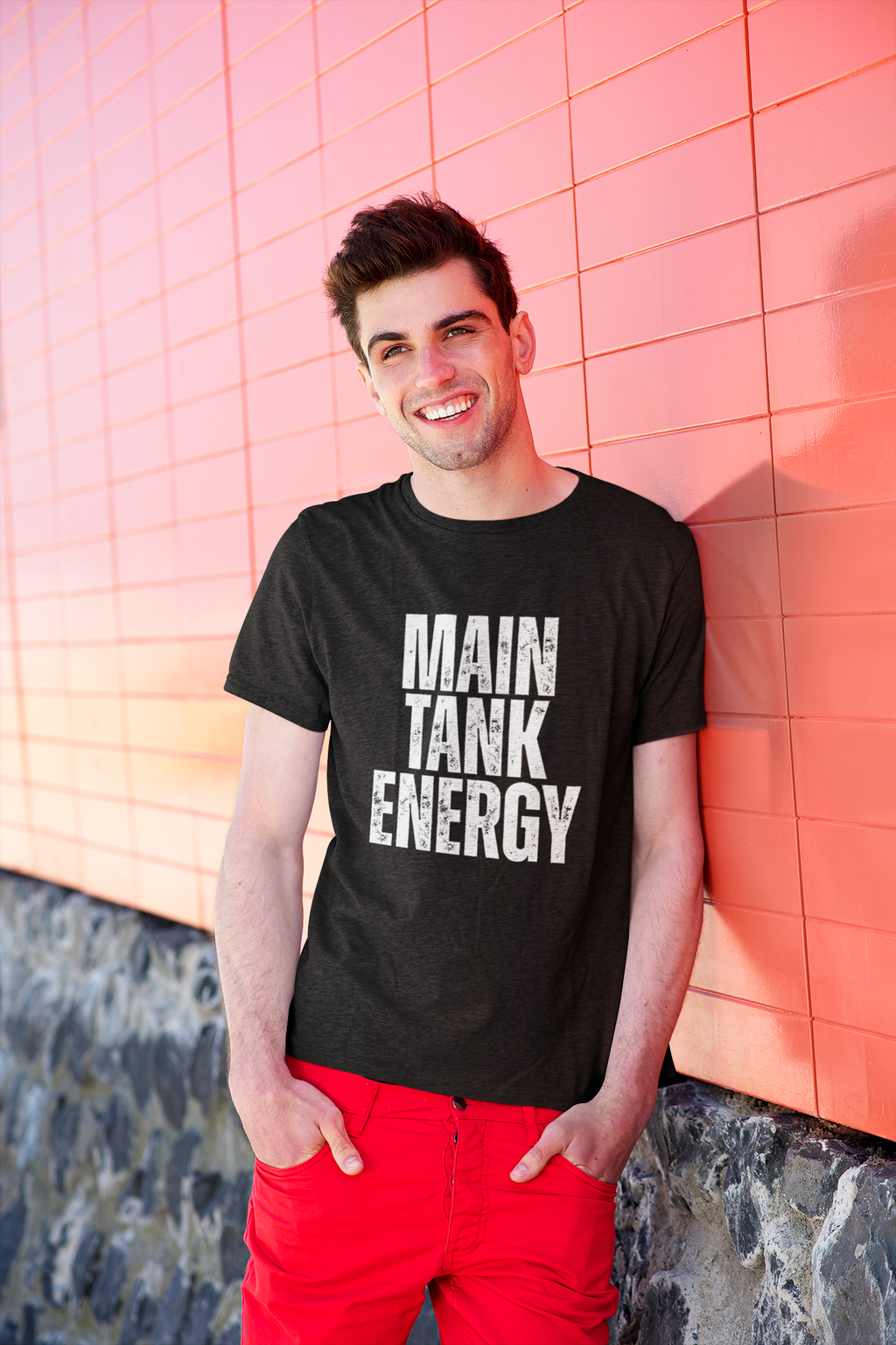 Main Tank Energy T-Shirt | Bold Gamer Tee for MMO Players